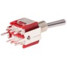 RS PRO Toggle Switch PCB Mount On-On DPDT Through Hole Terminal 15 V dc 240 V ac 734-7173