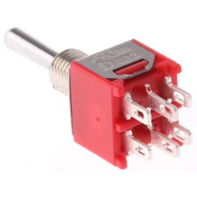 RS PRO Toggle Switch Panel Mount On-On-On DPDT Solder Terminal 15 V dc 240 V ac 7347202P