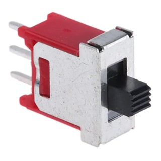RS PRO PCB Slide Switch SPDT On-Off-On 3A Nylon 250V AC 28V DC 10.16mm x 9.2mm x 5.08mm 7347268P