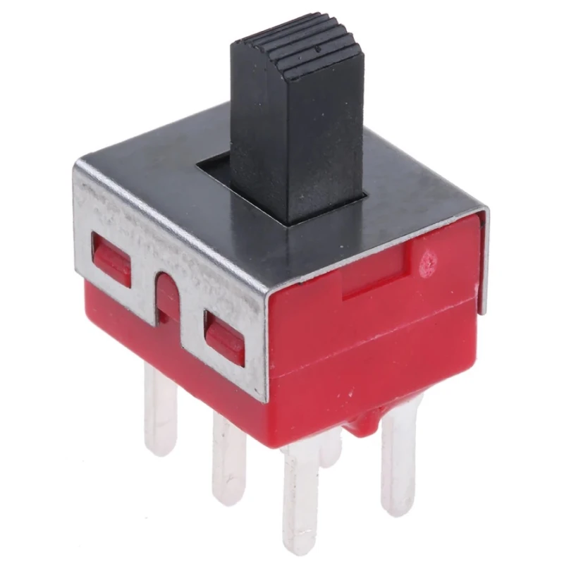 RS PRO PCB Slide Switch DPDT Latching 5A Silver Plated Brass 734-7270