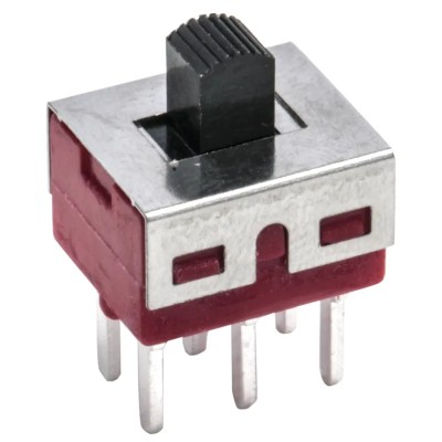 RS PRO PCB Slide Switch DPDT On-Off-On 5A Silver Plated Brass 7347280P