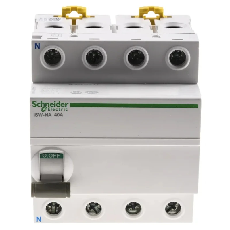 Schneider Electric 3-Pole DIN Rail Isolator Switch IP20, 40A, Grey Handle A9S70740