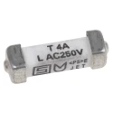 Schurter Non-Resettable Fuse Ceramic Body 4A Current Rating 125, 250V dc Time Delay 3403.0172.24