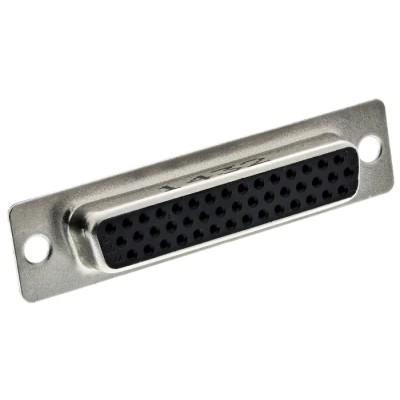 Amphenol ICC 44 Way Straight 2.29 mm Pitch Panel Mount D-Sub Connector Female 10090770-S444ALF