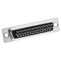 Amphenol ICC 44 Way Straight 2.29 mm Pitch Panel Mount D-Sub Connector Female 10090770-S444ALF