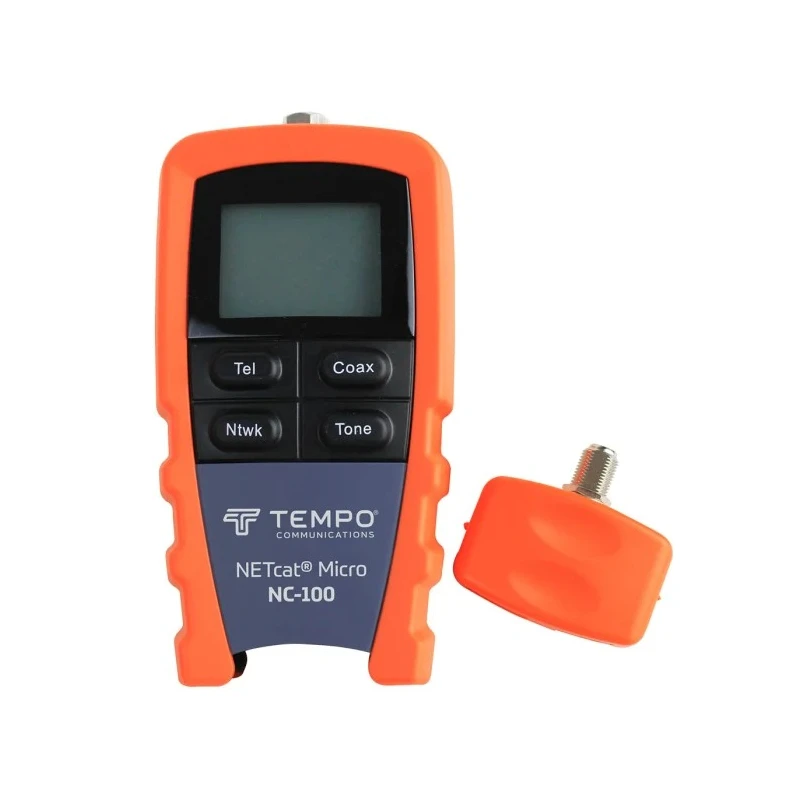 Tempo Network Cable Tester for UTP, Coaxial, STP Cables with LCD Display NC-100