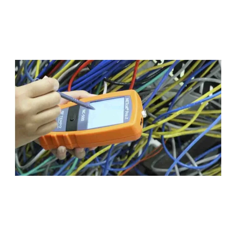 Tempo Network Cable Tester Coaxial, STP, UTP Battery Powered Touch Screen NC-500