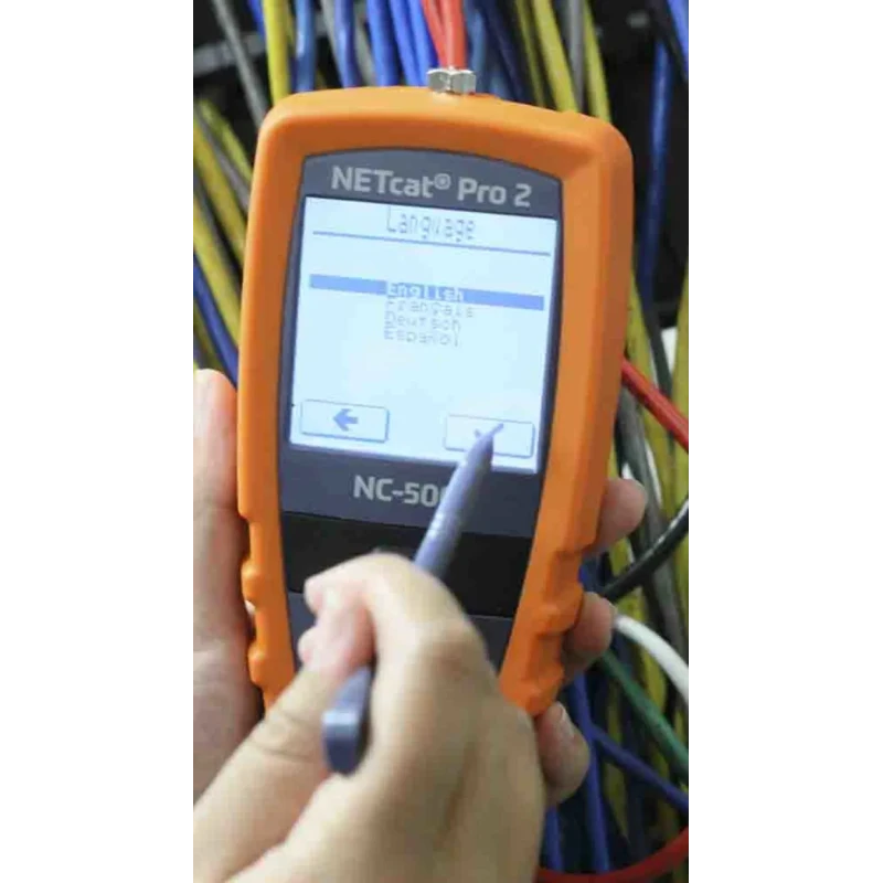 Tempo Network Cable Tester Coaxial, STP, UTP Battery Powered Touch Screen NC-500