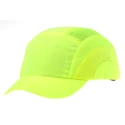 JSP Yellow Short Bump Cap High Density Polyethylene Adjustable Slip Ratchet Hardcap A1+ ABS000-001-500