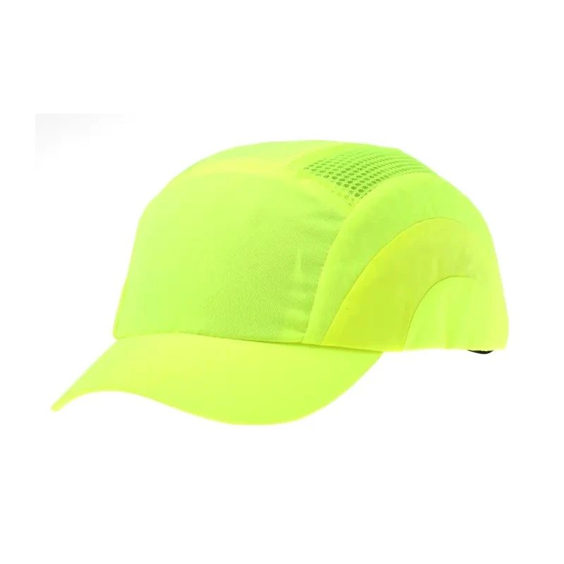 JSP Yellow Short Bump Cap High Density Polyethylene Adjustable Slip Ratchet Hardcap A1+ ABS000-001-500