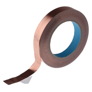 Wurth Elektronik Conductive Metallic Tape, 20mm x 33m, 0.07mm Thickness, Acrylate Adhesive, Tensile Strength 3003320A