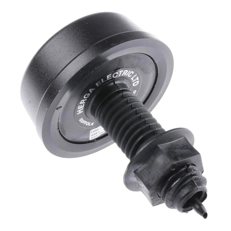 Herga Compact Air Bellows Black Polyvinyl Chloride 65mm Nominal Diameter 4 mm Port Size 6433-ZA00