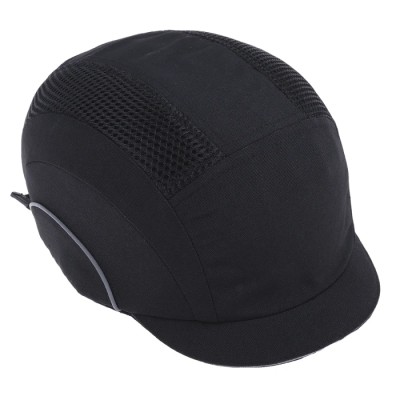 JSP Black Micro Bump Cap High Density Polyethylene Adjustable Slip Ratchet Hardcap A1+ Head Size 52-65 cm ABT000-001-100