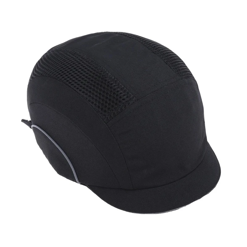 JSP Black Micro Bump Cap High Density Polyethylene Adjustable Slip Ratchet Hardcap A1+ Head Size 52-65 cm ABT000-001-100