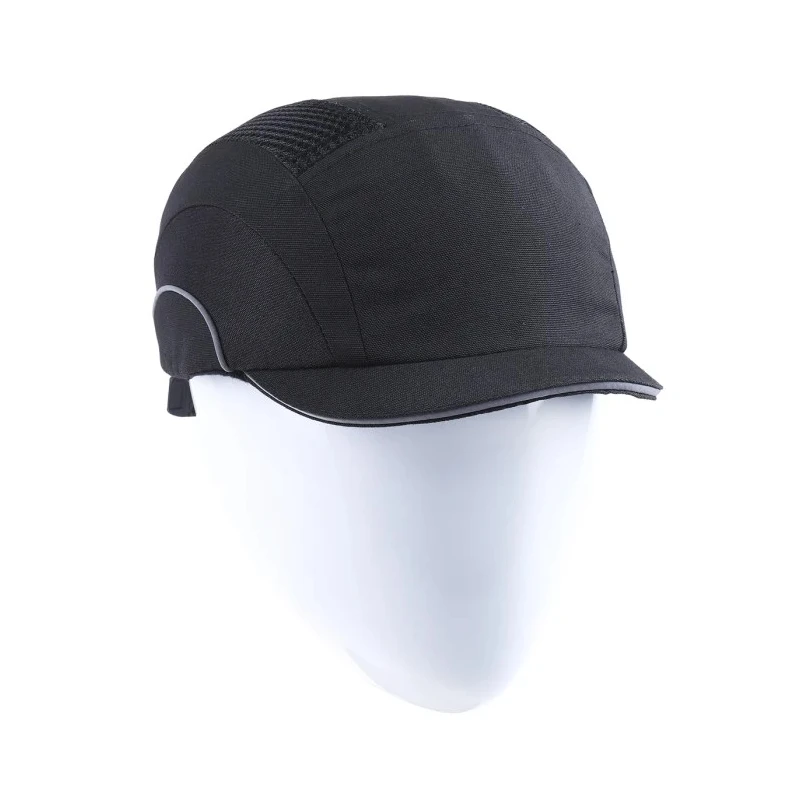 JSP Black Micro Bump Cap High Density Polyethylene Adjustable Slip Ratchet Hardcap A1+ Head Size 52-65 cm ABT000-001-100