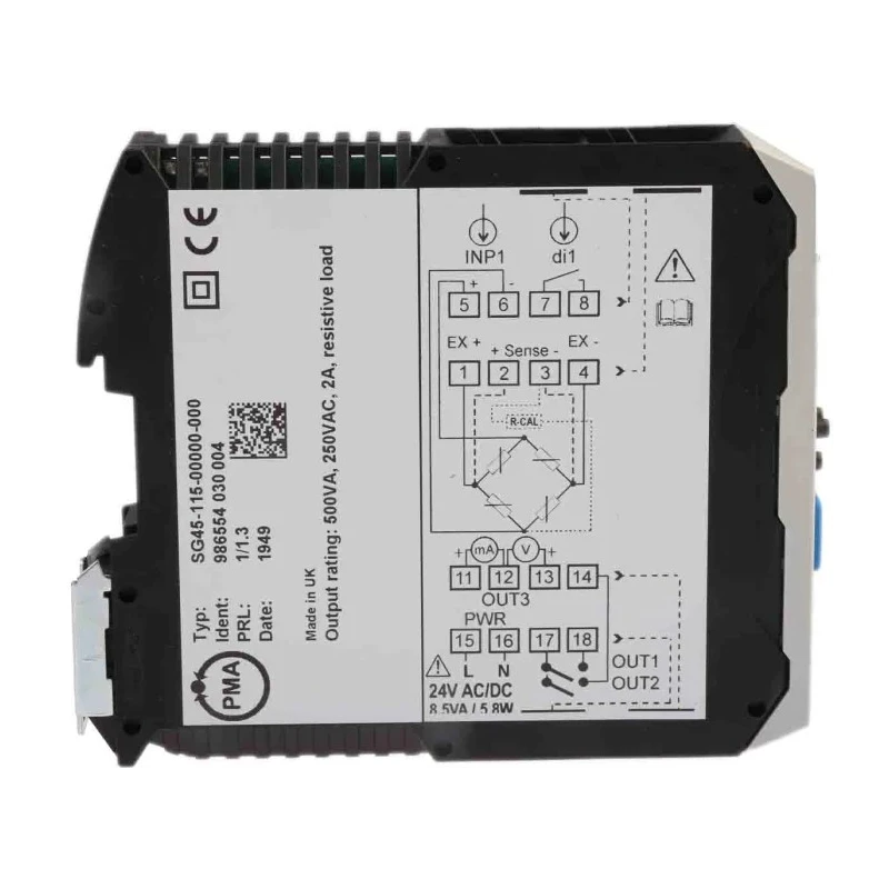 P.M.A 3RS7020 Series Digital Signal Conditioner Transmitter, Universal Output, 18 V ac, 30 V ac, 18 V dc SG45-115-00000-000