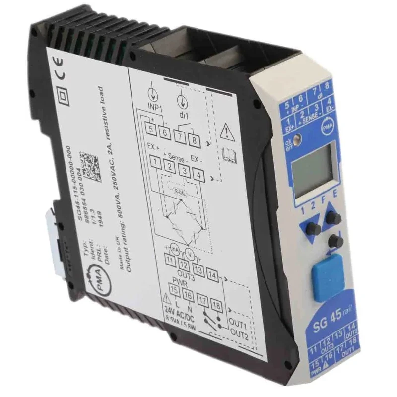P.M.A 3RS7020 Series Digital Signal Conditioner Transmitter, Universal Output, 18 V ac, 30 V ac, 18 V dc SG45-115-00000-000
