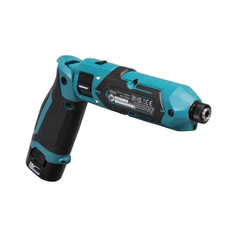 Makita 7.2 V Cordless Screwdriver 25 Nm Torque, 2450 RPM, Brushed Motor TD022DSE