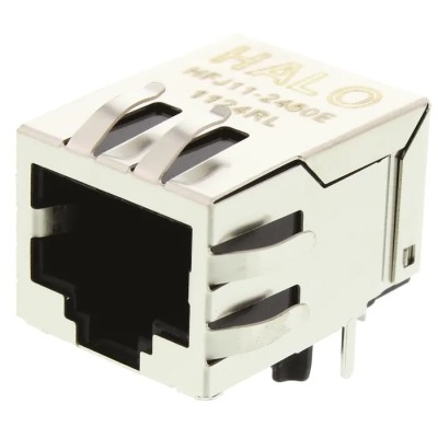 Halo Electronics FastJack Series RJ45 Connector Female, Through Hole UTP Shield Straight 1 Port RJ45 