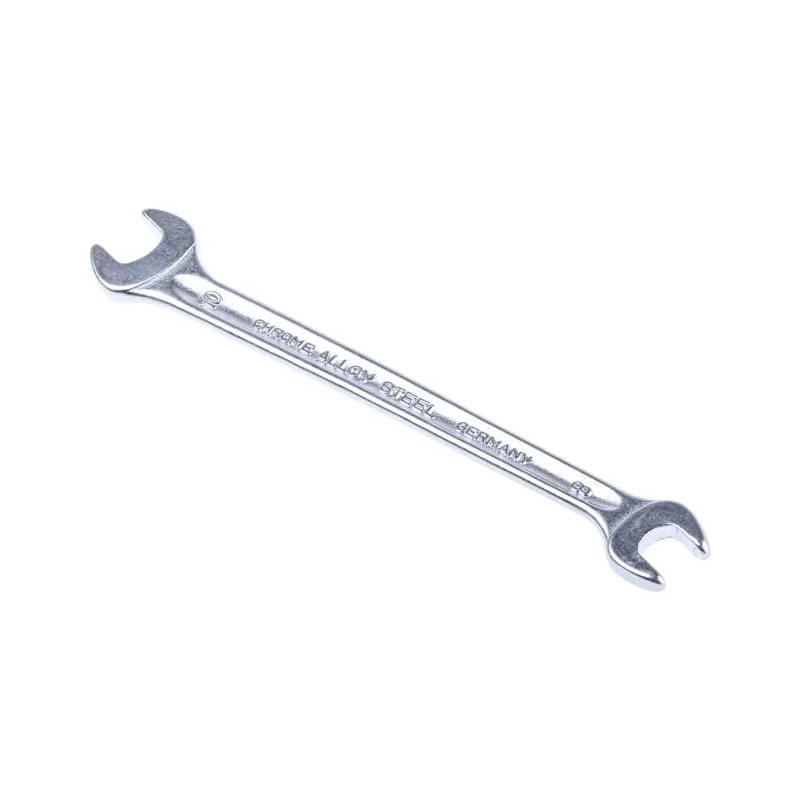 STAHLWILLE Double Open End Wrench Metric 140mm Overall Length Alloy Steel Chrome Finish 15° Opening Angle 40030810