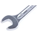 STAHLWILLE Double Open End Wrench Metric 140mm Overall Length Alloy Steel Chrome Finish 15° Opening Angle 40030810