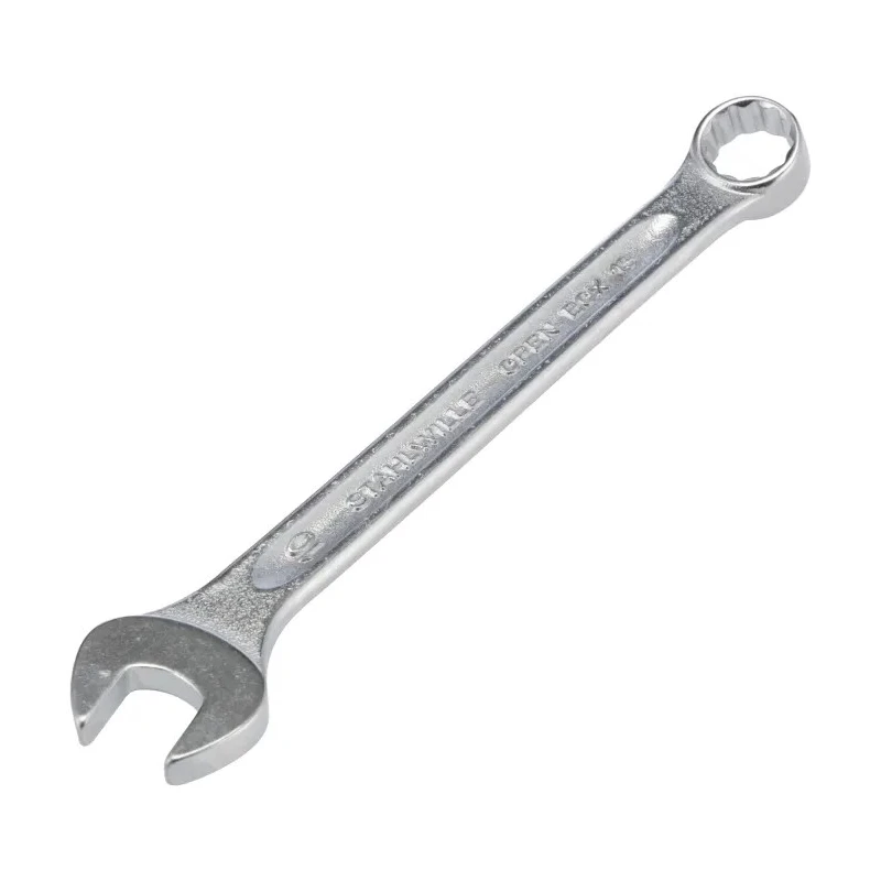 STAHLWILLE Combination Spanner 10 mm, 125mm Overall Length, Chrome Finish, Alloy Steel 40081010