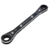 STAHLWILLE Ratchet Ring Spanner Double Ended 9.53 x 11.11 mm Chrome Finish Steel 139mm Length 41562428