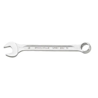 STAHLWILLE Combination Spanner 16 mm, Chrome Alloy Steel, 180mm Length, 15° Offset Angle 40081616