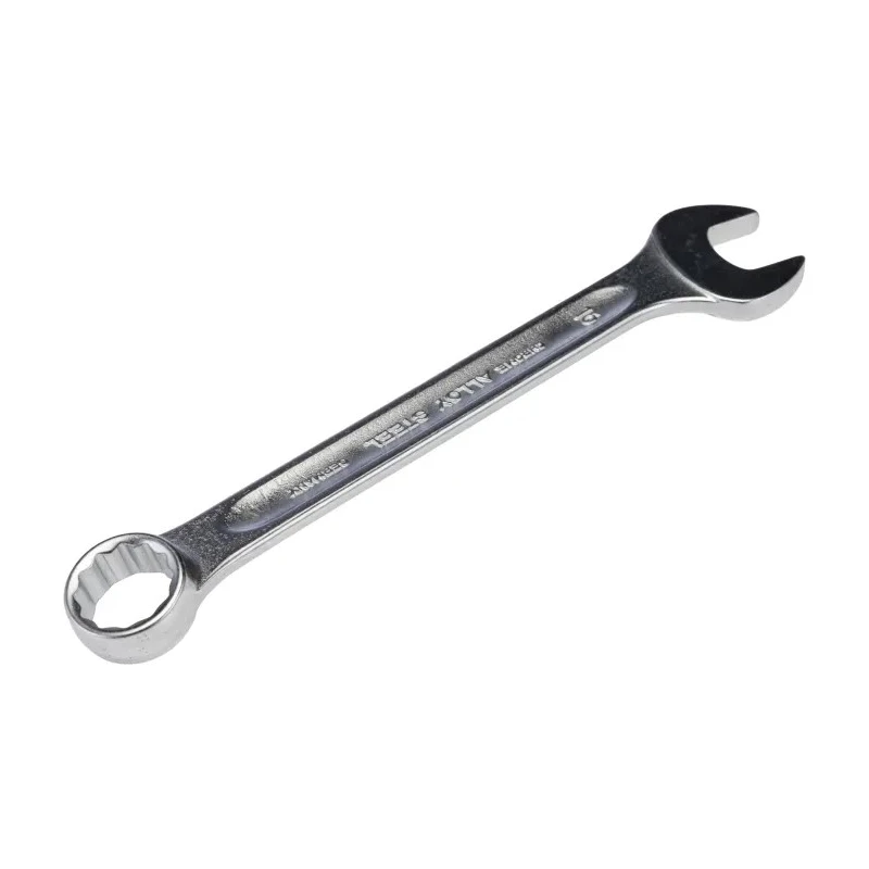 STAHLWILLE Combination Spanner 16 mm, Chrome Alloy Steel, 180mm Length, 15° Offset Angle 40081616