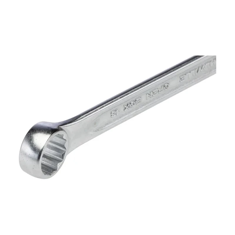 STAHLWILLE Combination Spanner 16 mm, Chrome Alloy Steel, 180mm Length, 15° Offset Angle 40081616