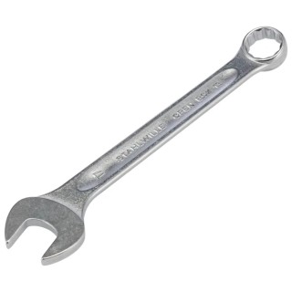 STAHLWILLE Combination Spanner 17 mm, 190 mm Overall Length, Chrome Finish, Alloy Steel 40081717