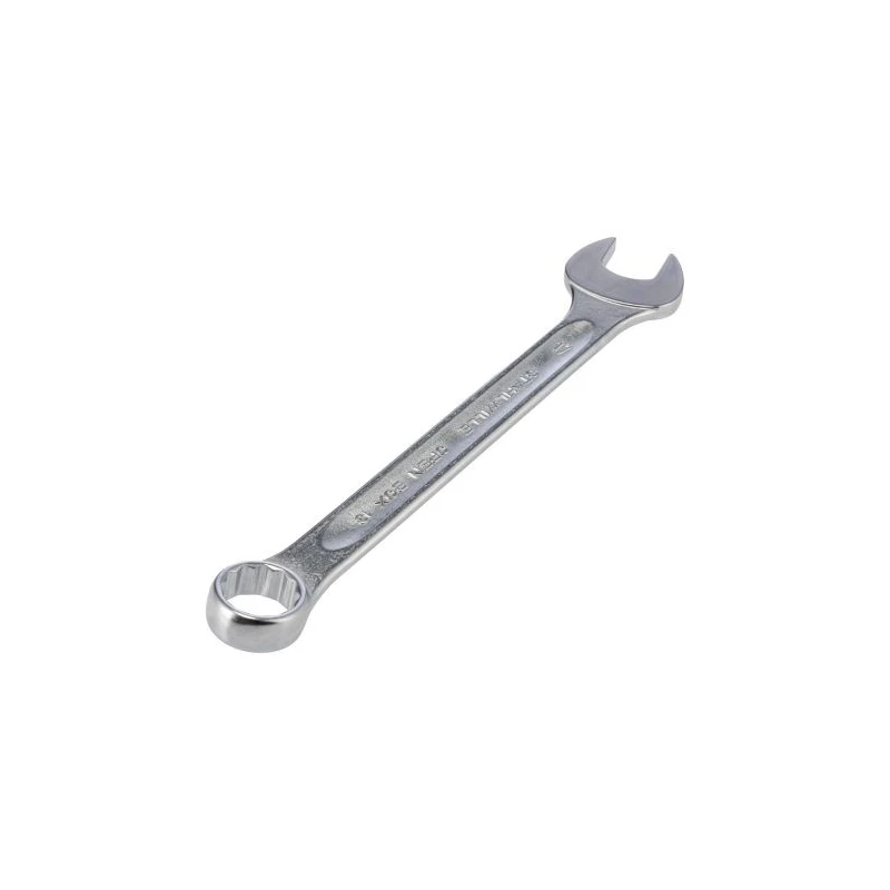 STAHLWILLE Combination Spanner 17 mm, 190 mm Overall Length, Chrome Finish, Alloy Steel 40081717