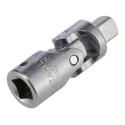 STAHLWILLE 1/4 in Square Universal Joint, Alloy Steel Chrome Finish, 37mm Overall Length 11020000