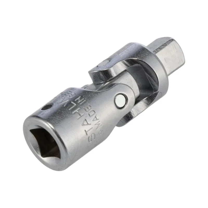 STAHLWILLE 1/4 in Square Universal Joint, Alloy Steel Chrome Finish, 37mm Overall Length 11020000