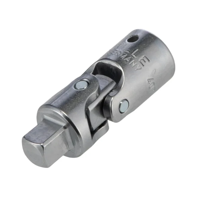 STAHLWILLE 1/4 in Square Universal Joint, Alloy Steel Chrome Finish, 37mm Overall Length 11020000