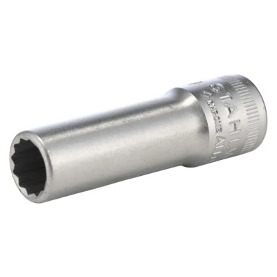 STAHLWILLE 3/8 in Drive 10 mm 12 Point Square Chrome-Plated Steel Socket 54mm Overall Length 02020010