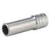 STAHLWILLE 3/8 in Drive 10 mm 12 Point Square Chrome-Plated Steel Socket 54mm Overall Length 02020010