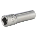 STAHLWILLE 3/8 in Drive 10 mm 12 Point Square Chrome-Plated Steel Socket 54mm Overall Length 02020010