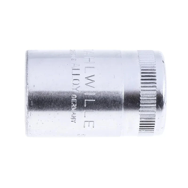 STAHLWILLE 1/2 in Drive 17 mm 12 Point Square Socket, Chrome Finish, 38mm Overall Length 03010017