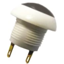 Otto P9 Series Momentary Push Button Switch, Panel Mount, DPDT, Black LED, IP64, 12 mm Cutout, 28 V dc 115 V ac P9-113192