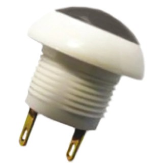 Otto P9 Series Momentary Push Button Switch, Panel Mount, DPDT, Black LED, IP64, 12 mm Cutout, 28 V dc 115 V ac P9-113192