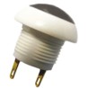 Otto P9 Series Momentary Push Button Switch, Panel Mount, DPDT, Black LED, IP64, 12 mm Cutout, 28 V dc 115 V ac P9-113192