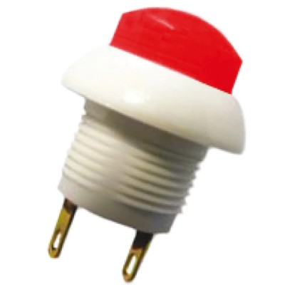 Otto P9 Series Momentary Push Button Switch, DPDT, Red LED, Panel Mount 12 mm Cutout, IP64, 28 V DC, 115 V AC P9-213191