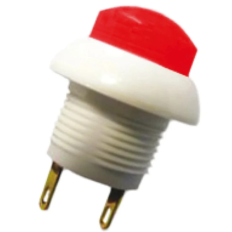 Otto P9 Series Momentary Push Button Switch, DPDT, Red LED, Panel Mount 12 mm Cutout, IP64, 28 V DC, 115 V AC P9-213191