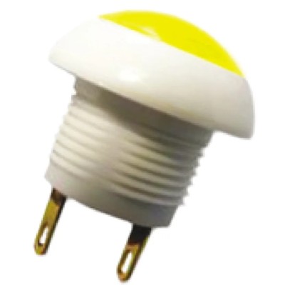 Otto P9 Series Panel Mount Momentary Push Button Switch SPDT Yellow LED 12 mm Cutout IP64 P9-113194