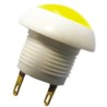 Otto P9 Series Panel Mount Momentary Push Button Switch SPDT Yellow LED 12 mm Cutout IP64 P9-113194