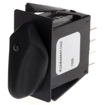 Otto 3 Position DPDT Thermoplastic Housing Rotary Switch 20A, 110V AC, 28V DC R2AB4455C1N2
