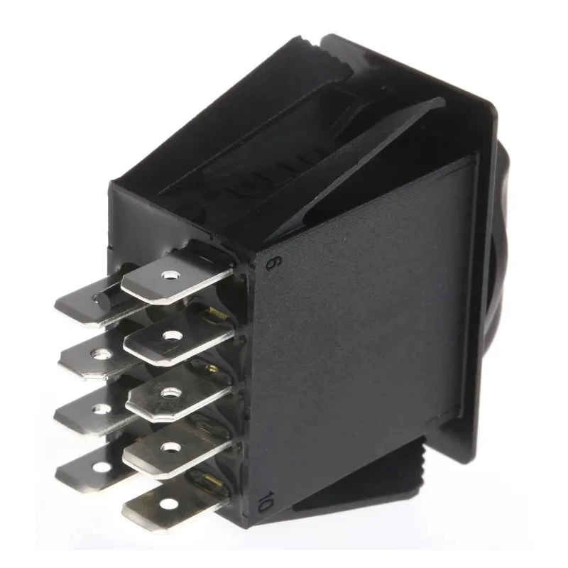 Otto 3 Position DPDT Thermoplastic Housing Rotary Switch 20A, 110V AC, 28V DC R2AB4455C1N2
