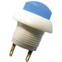 Otto P9 Series Push Button Switch Momentary Panel 12 mm Cutout DPDT Blue LED IP64 28V dc 115V ac P9-213196