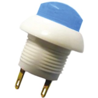 Otto P9 Series Push Button Switch Momentary Panel 12 mm Cutout DPDT Blue LED IP64 28V dc 115V ac P9-213196